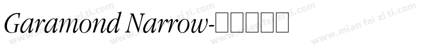 Garamond Narrow字体转换